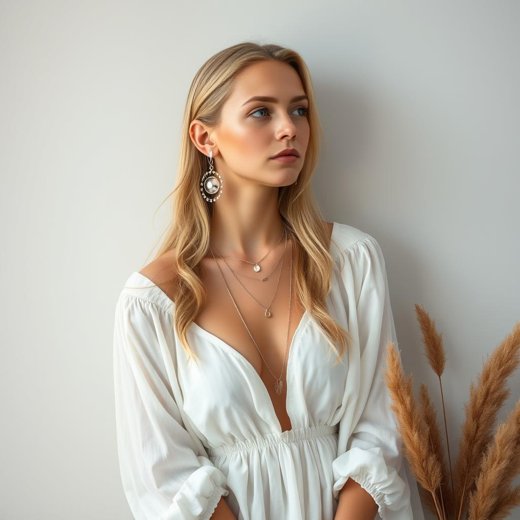 „Silberschmuck mit Edelsteinen für Frauen – Stilvolle Ringe und Armbänder für den modernen Look“